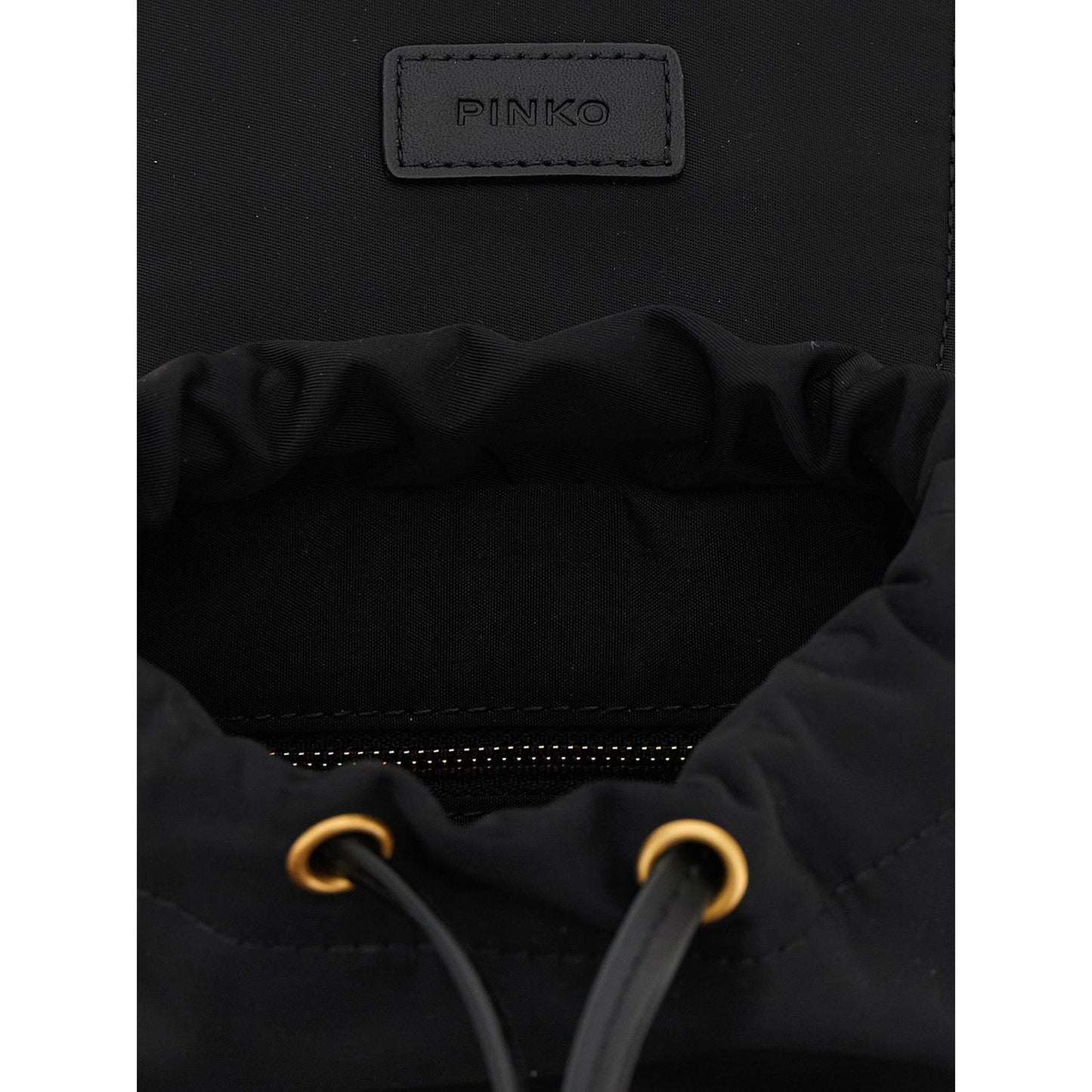 PINKO Black Polyamide Backpack