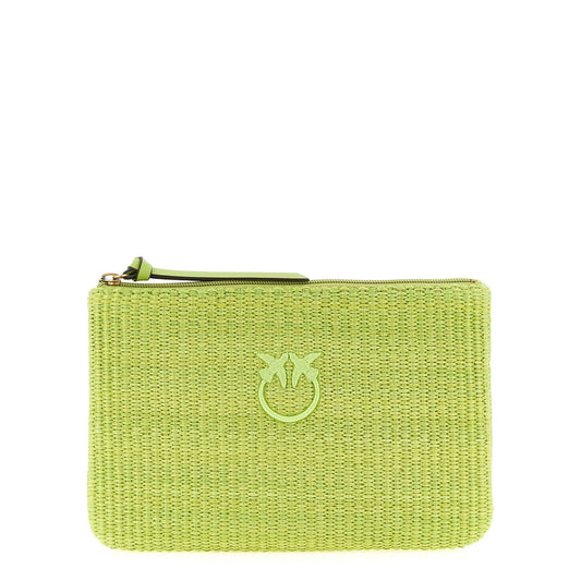 PINKO Bicolor Polypropylene Clutch Bag