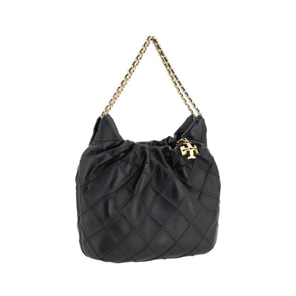 Tory Burch Black Lamb Ovis Aries Aries Shoulder Bag
