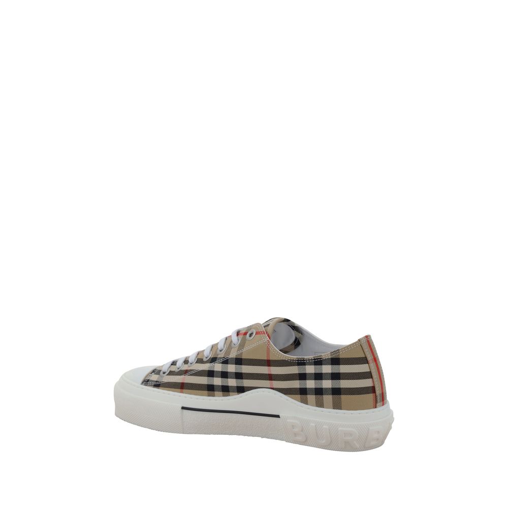 Burberry Brown Synthetic Low Top Sneakers