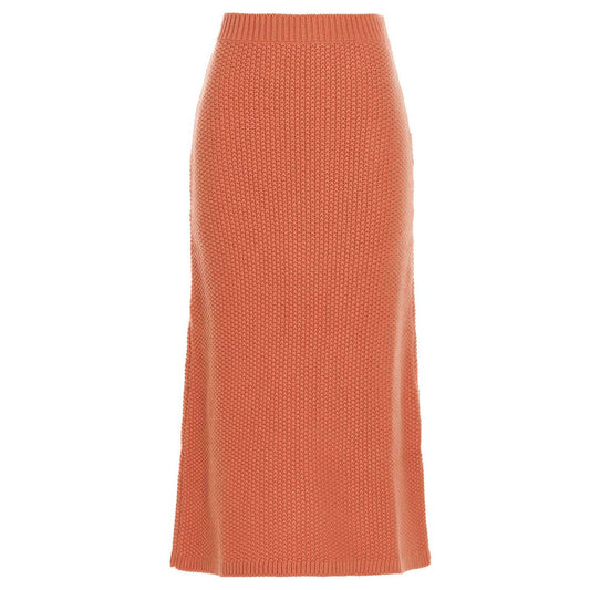 Chloé Orange Cashmere Mini Skirt