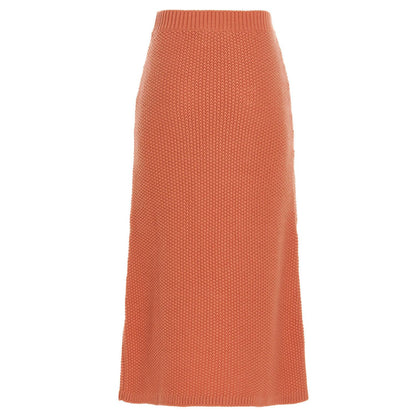 Chloé Orange Cashmere Mini Skirt
