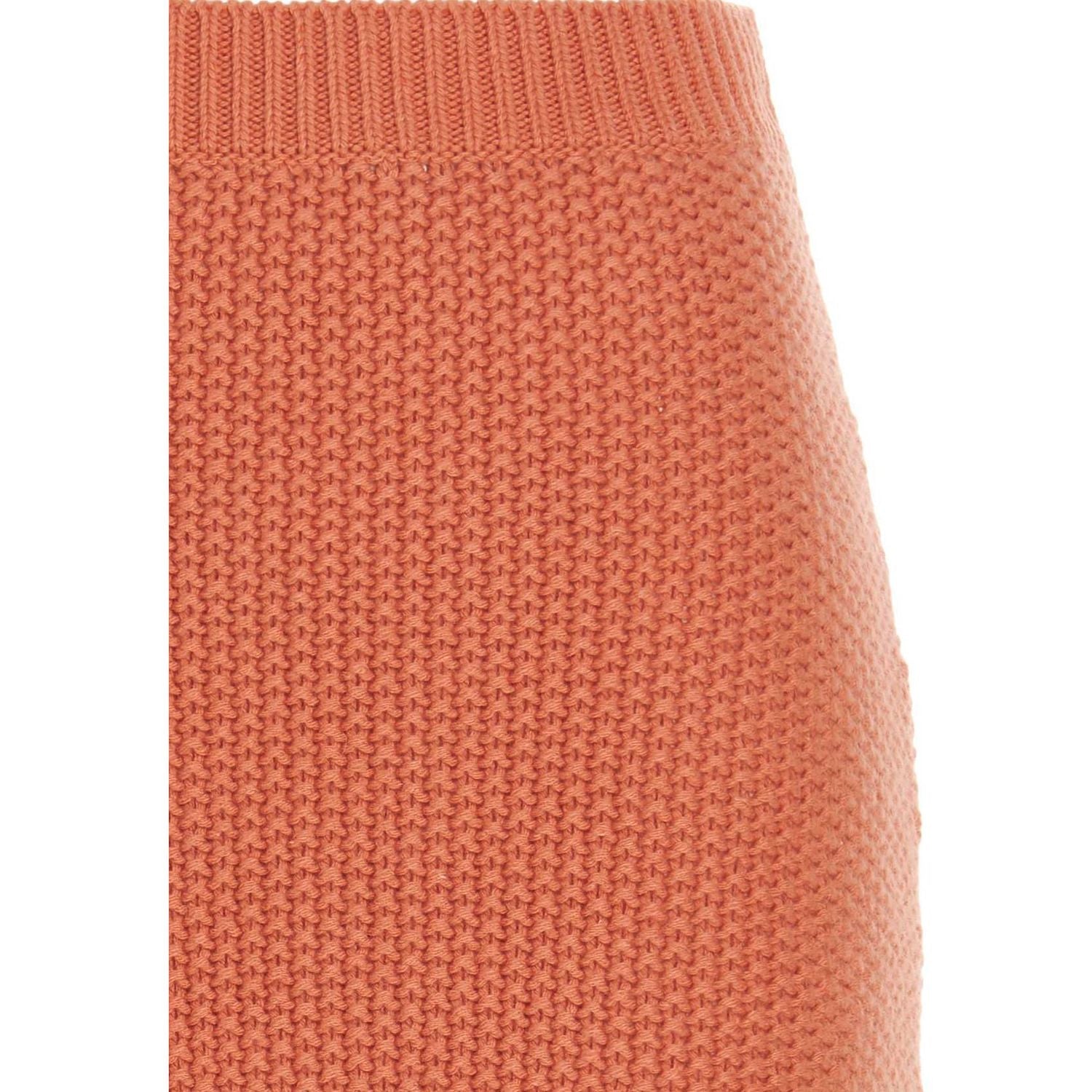 Chloé Orange Cashmere Mini Skirt