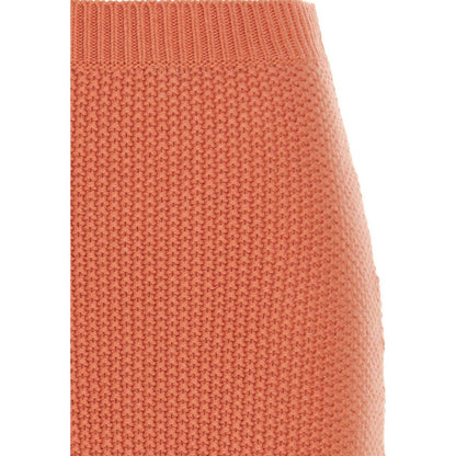 Chloé Orange Cashmere Mini Skirt