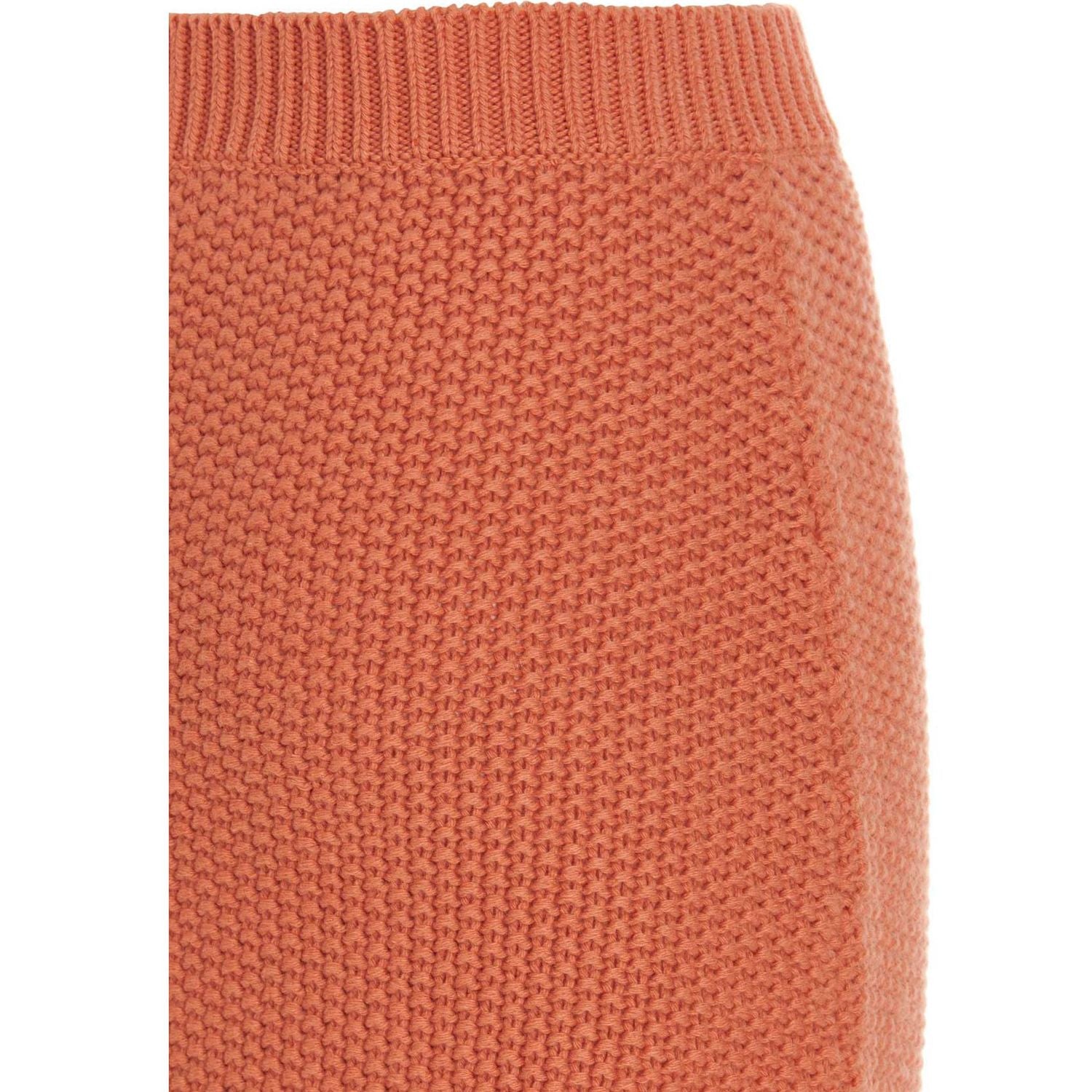 Chloé Orange Cashmere Mini Skirt