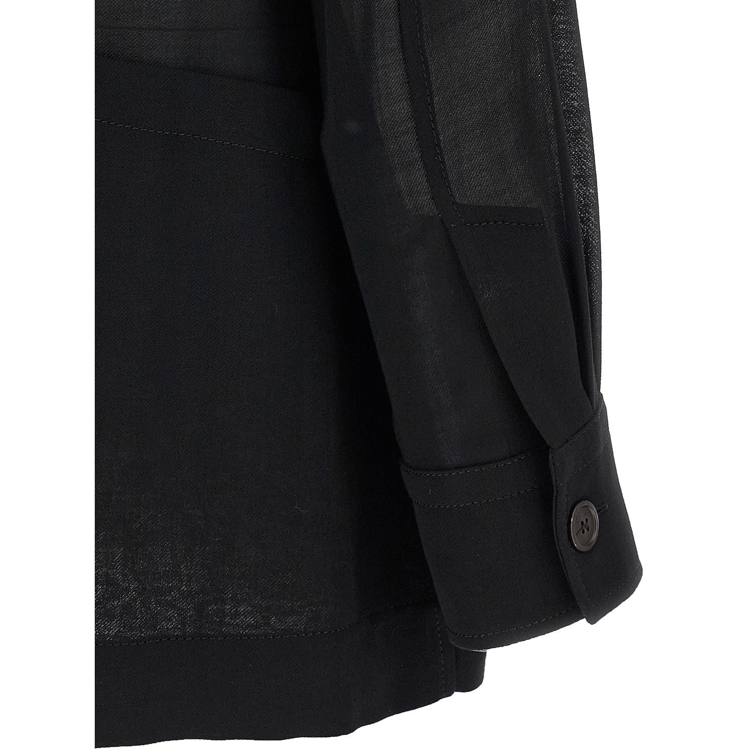 Ferragamo Black Virgin Wool Blouse