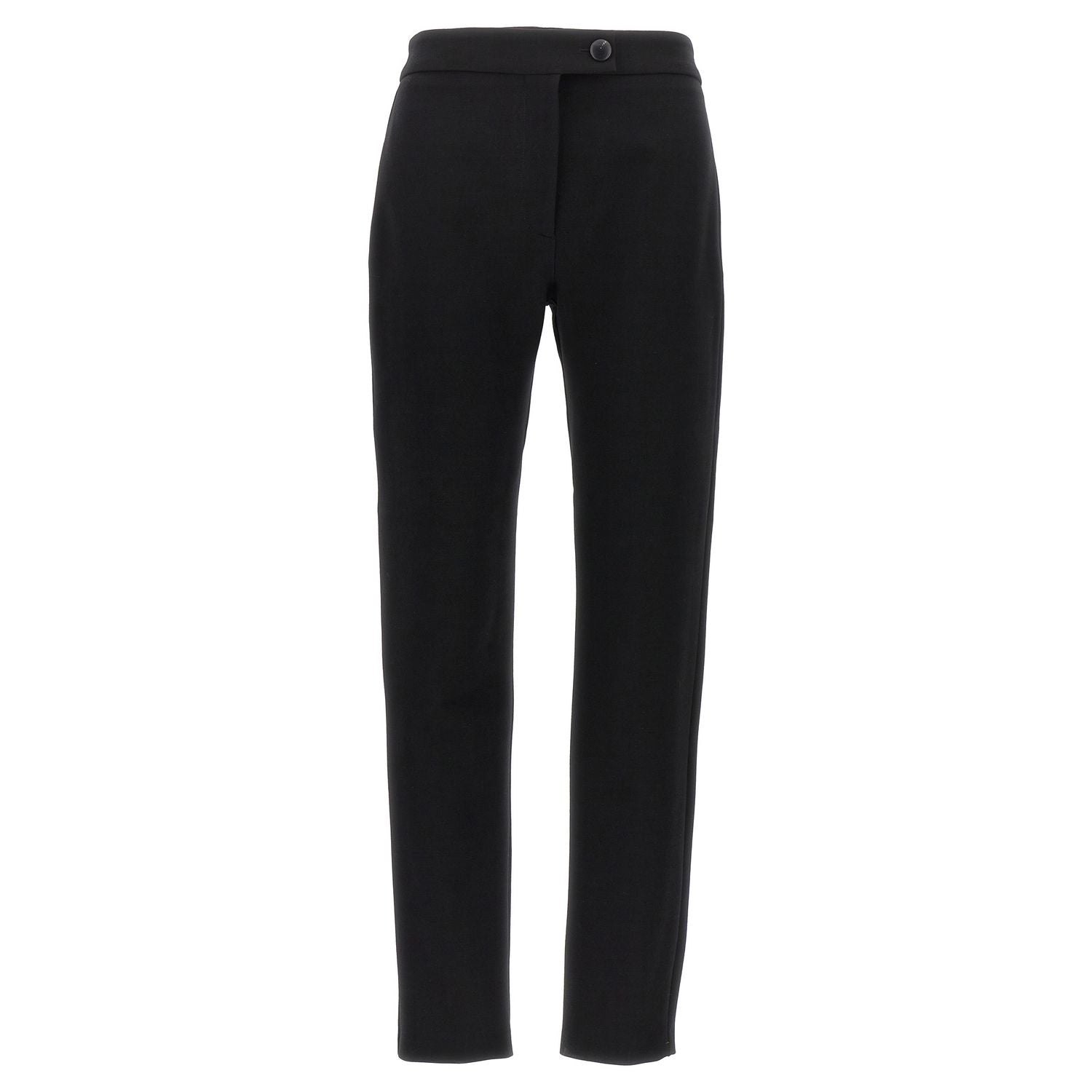 Ferragamo Black Elastane Skinny Pants