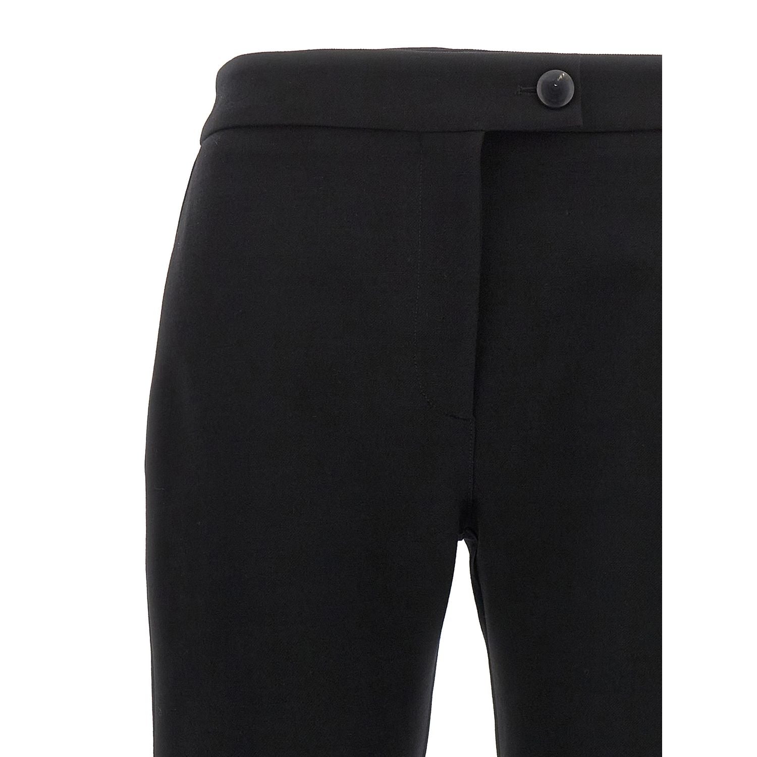 Ferragamo Black Elastane Skinny Pants