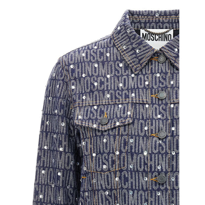 Moschino Blue Cotton Denim Jacket
