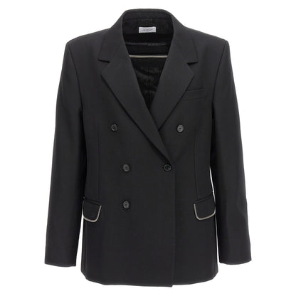 Off-White Black Virgin Wool Blazer