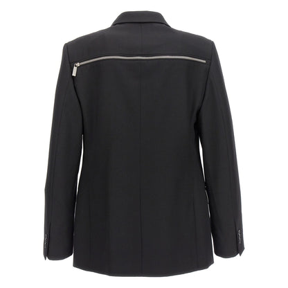 Off-White Black Virgin Wool Blazer