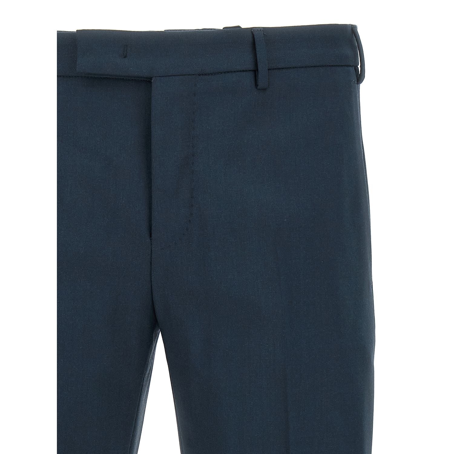 PT Torino Blue Virgin Wool Dress Pants