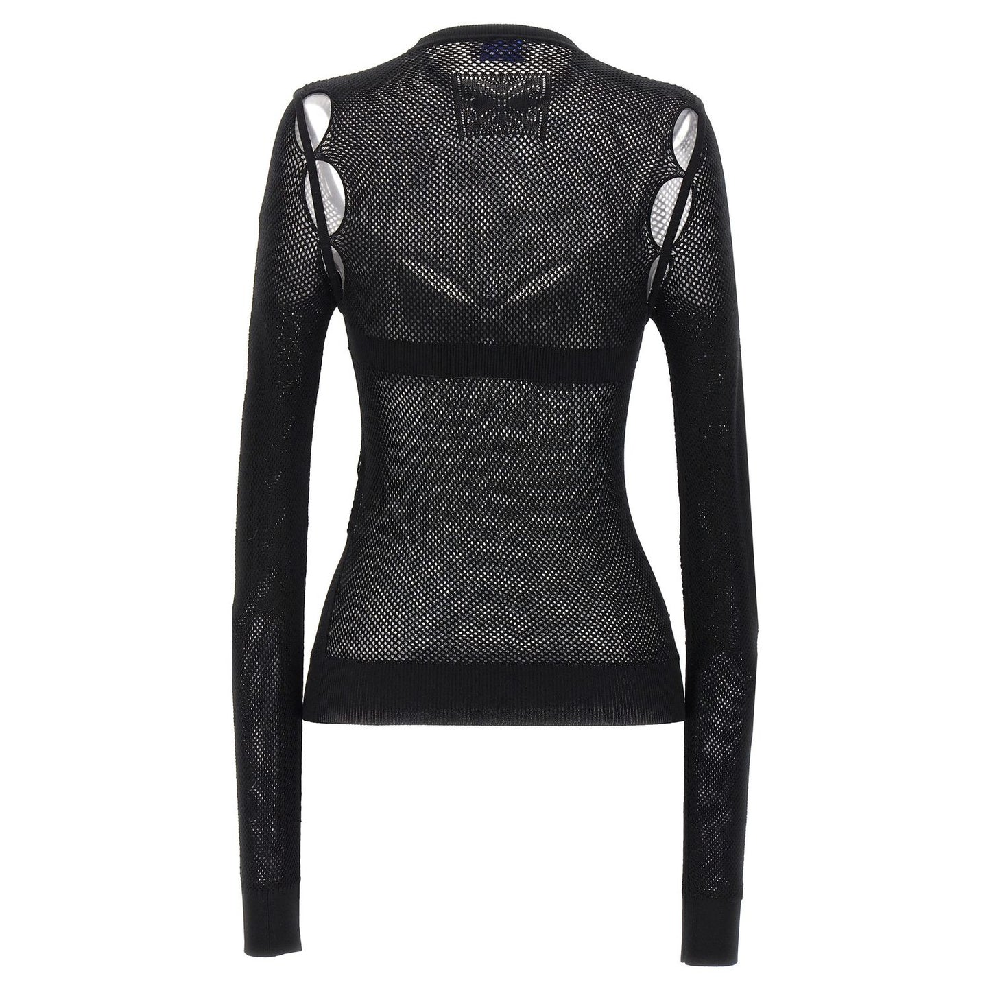 Off-White Black Viscose Tank Tops