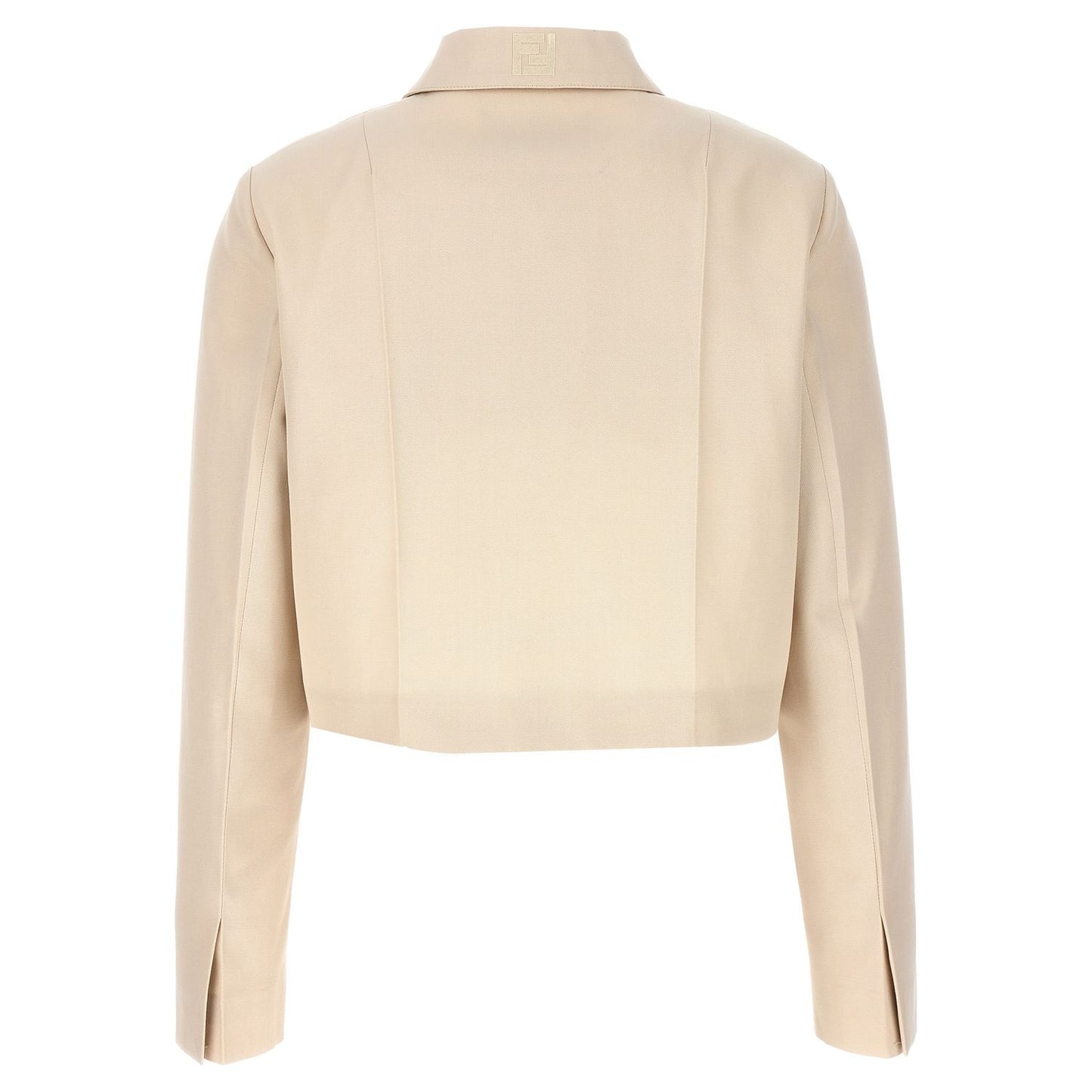 Fendi Beige Wool Full-Length Jacket
