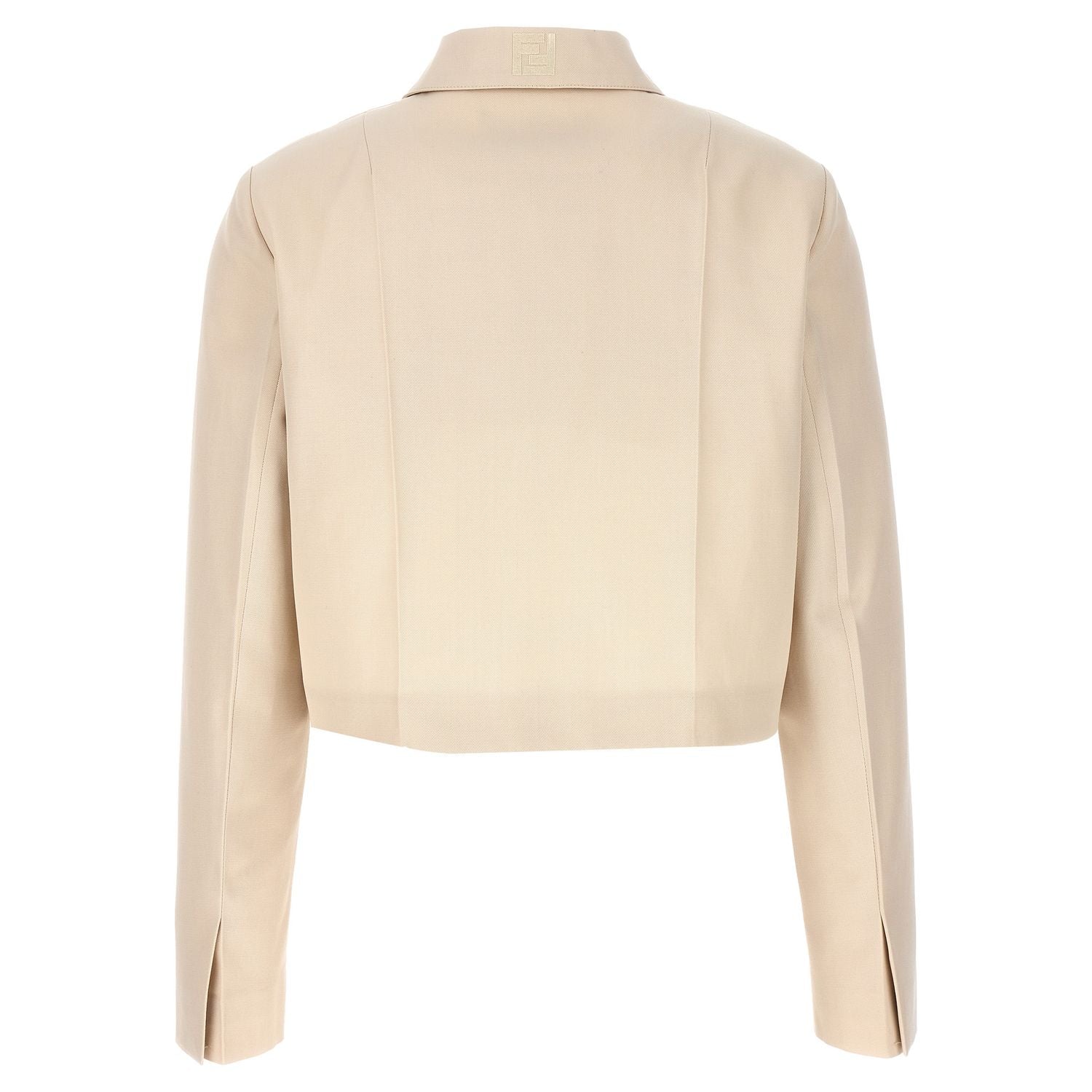 Fendi Beige Wool Full-Length Jacket