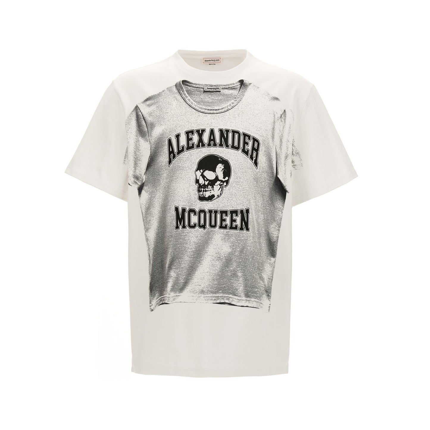 Alexander McQueen Bicolor Cotton T-Shirt