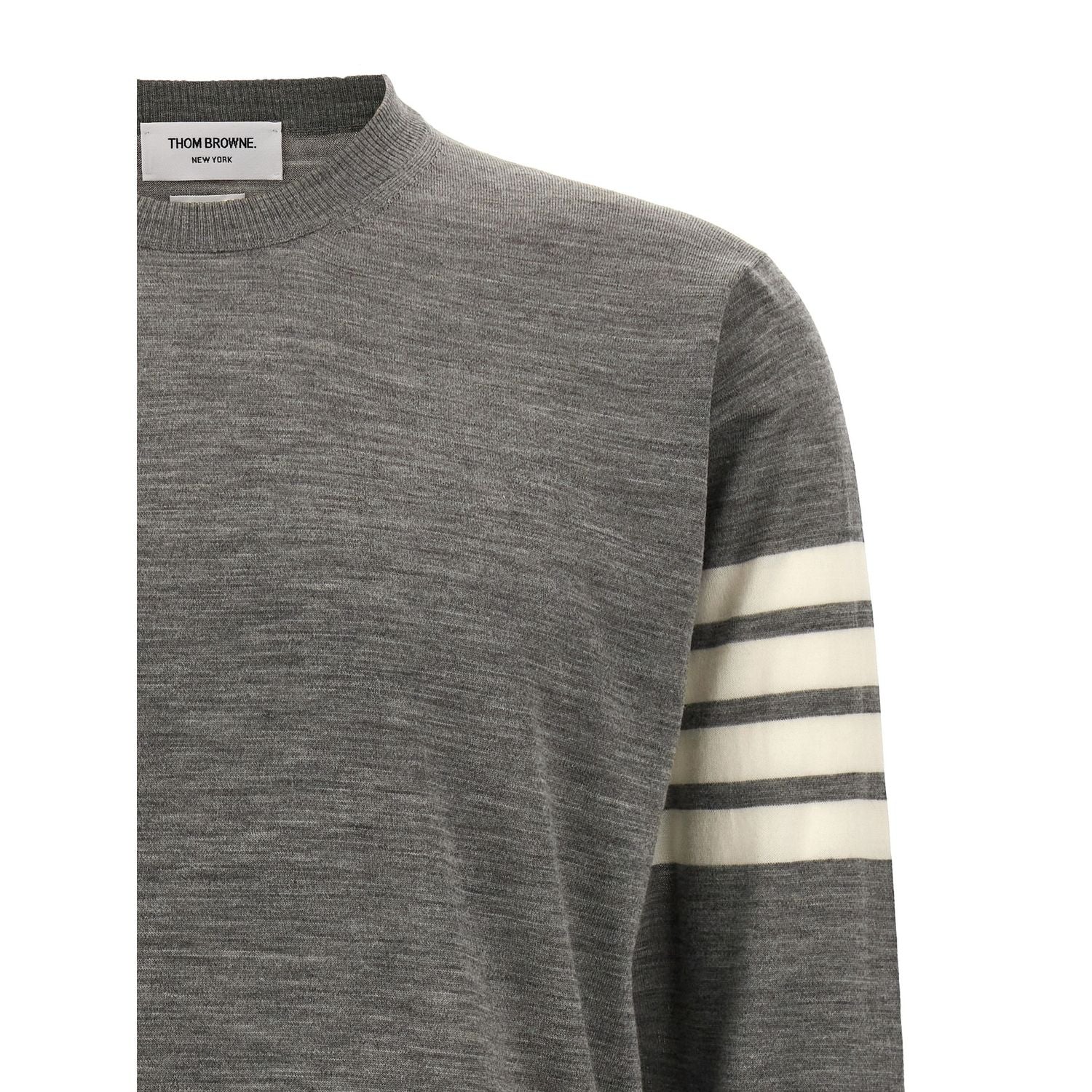 Thom Browne Gray Virgin Wool Cardigan
