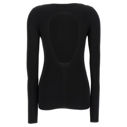 Rick Owens Black Wool Cardigan