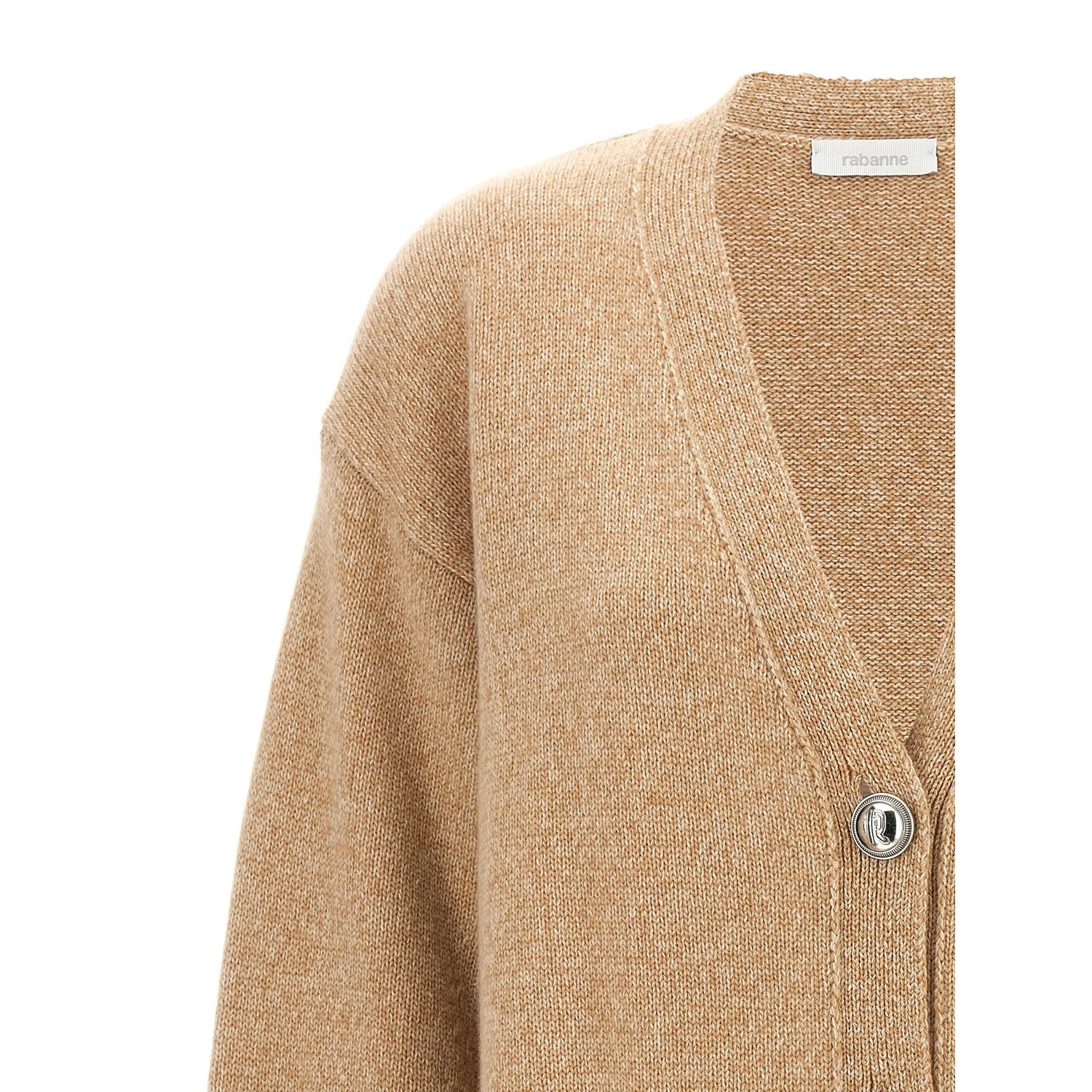 Paco Rabanne Beige Wool Cardigan