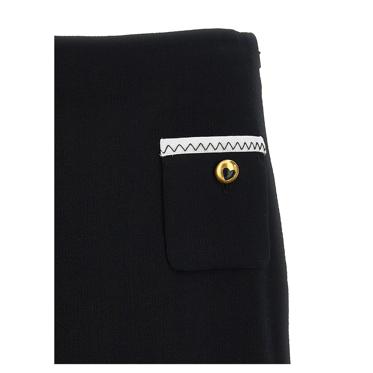 Moschino Bicolor Viscose Long Skirt