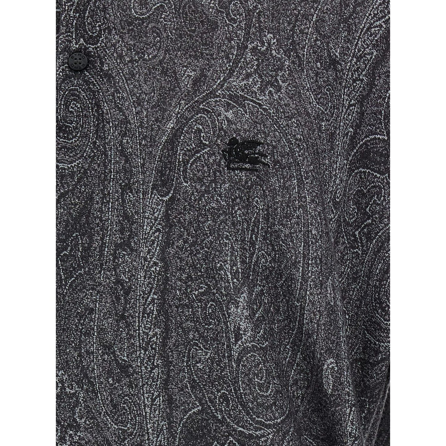 Etro Multicolor Silk Polo Shirt