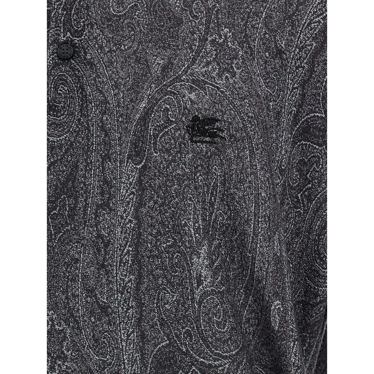 Etro Multicolor Silk Polo Shirt