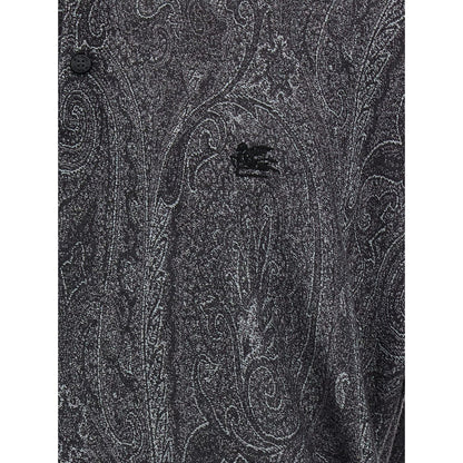 Etro Multicolor Silk Polo Shirt