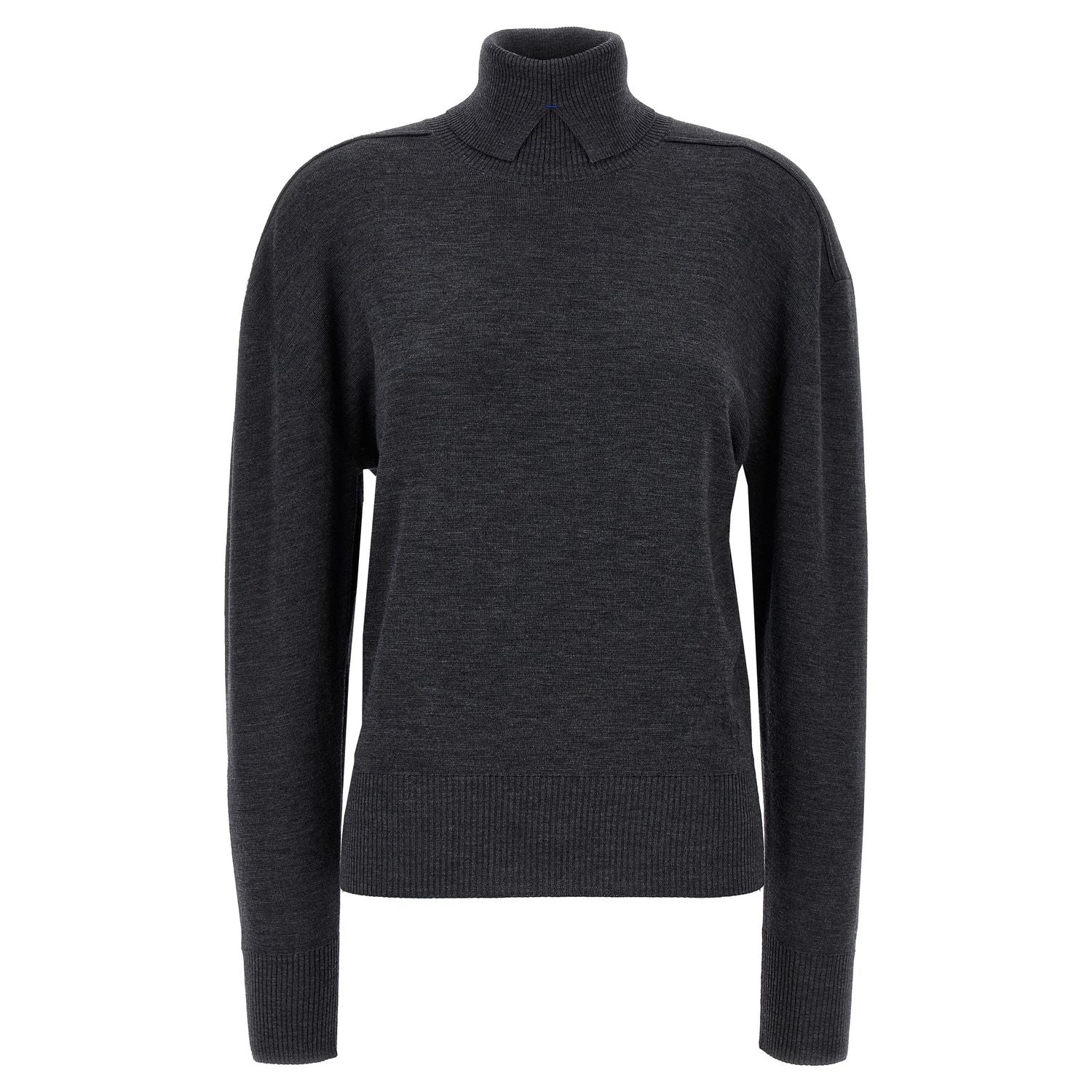 Burberry Gray Wool Cardigan