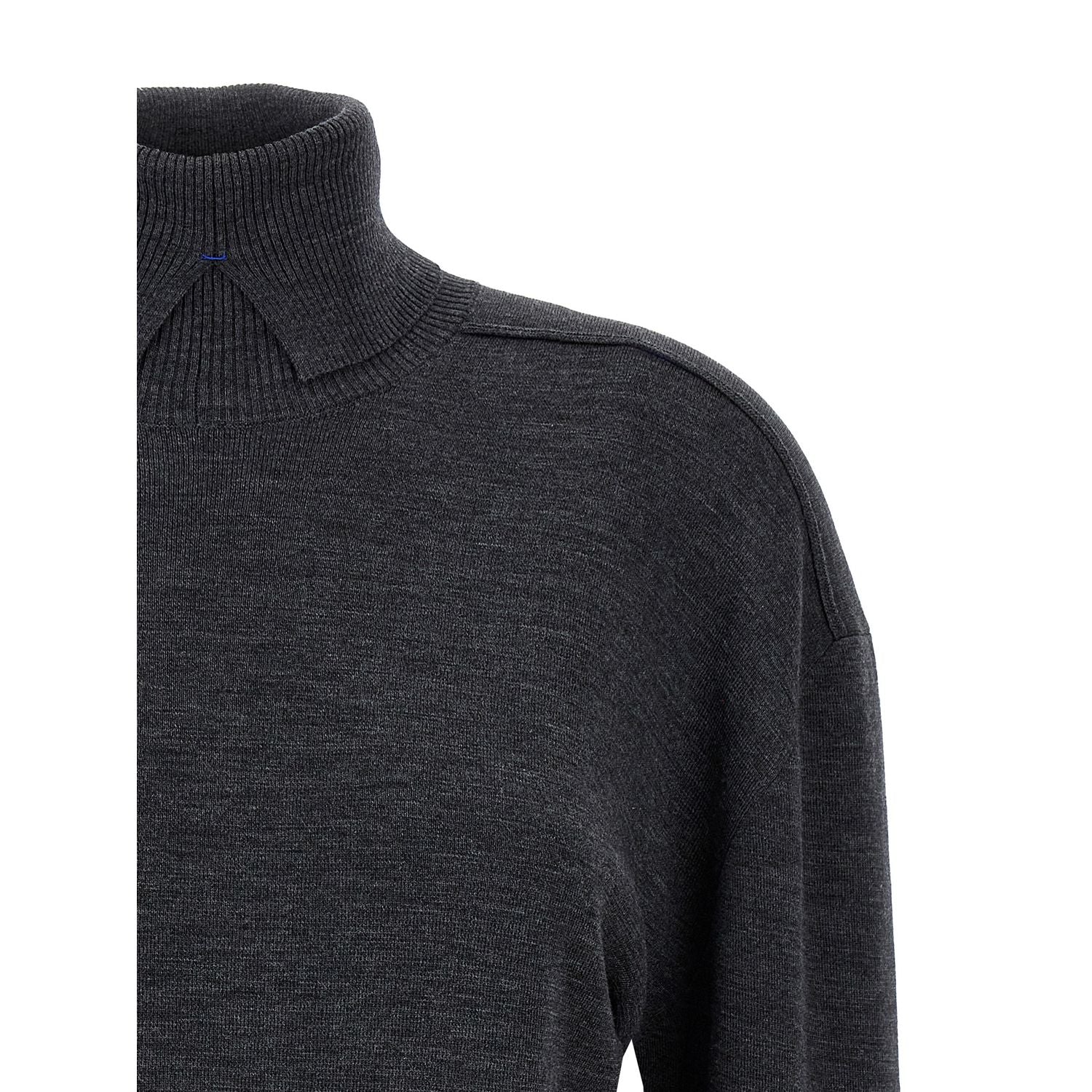 Burberry Gray Wool Cardigan