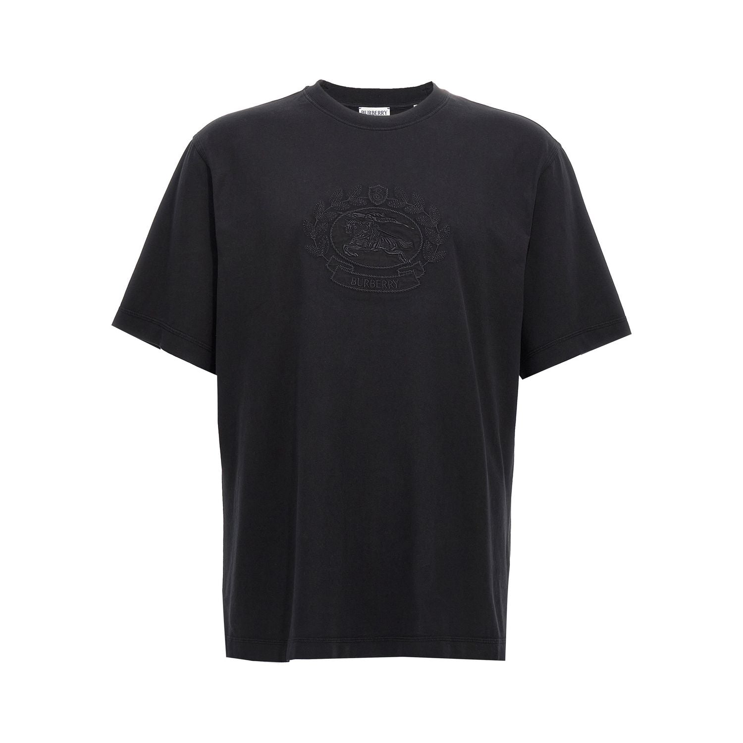 Burberry Black Cotton T-Shirt