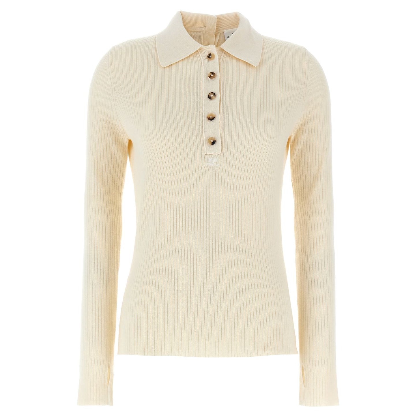 Courrèges White Cotton Cardigan