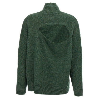Victoria Beckham Bicolor Wool Cardigan