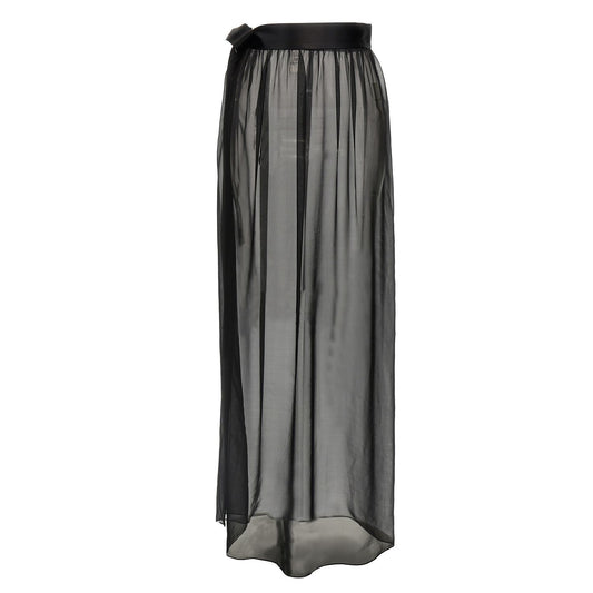 Dolce & Gabbana Black Silk Mini Skirt