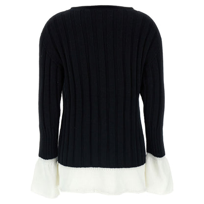 Issey Miyake Bicolor Cotton Cardigan