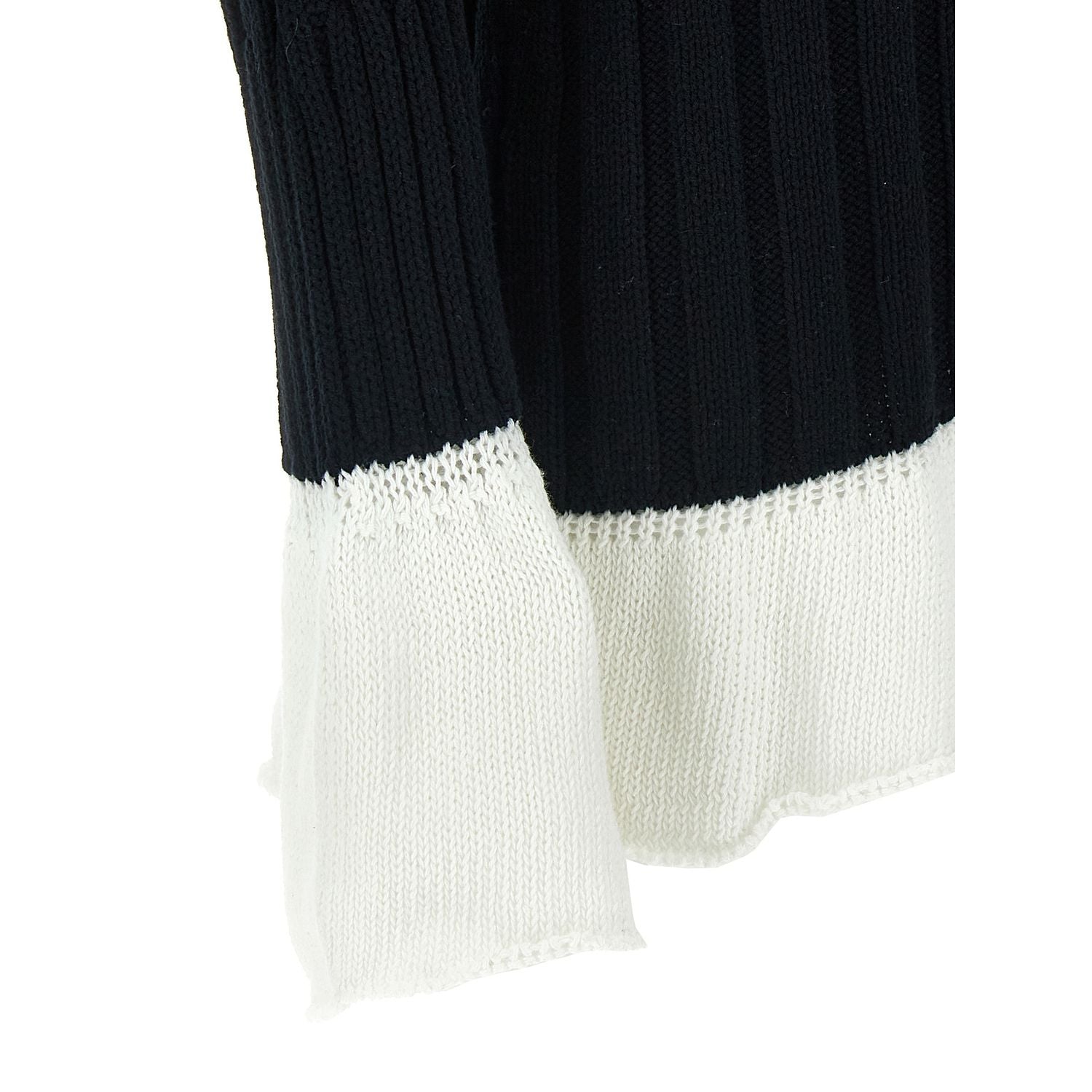 Issey Miyake Bicolor Cotton Cardigan