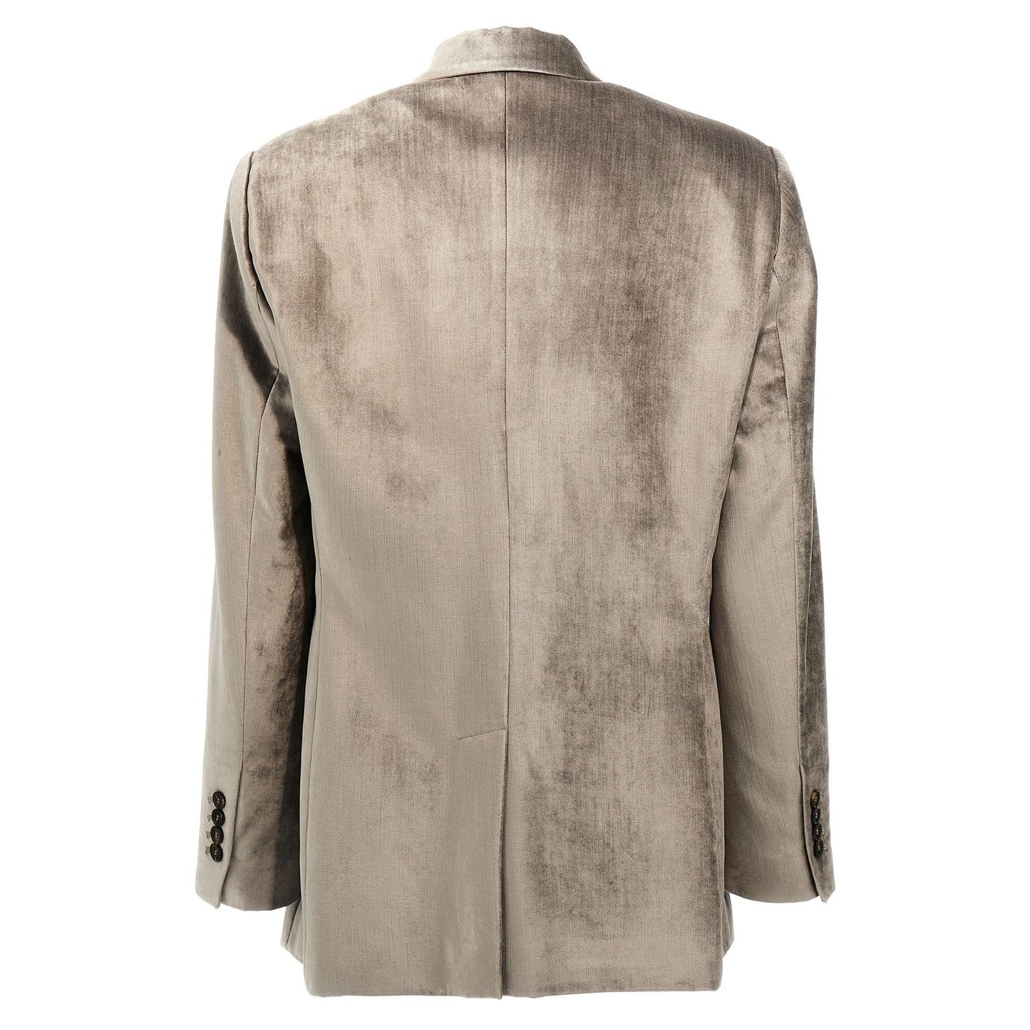 Brunello Cucinelli Gray Cotton Blazer