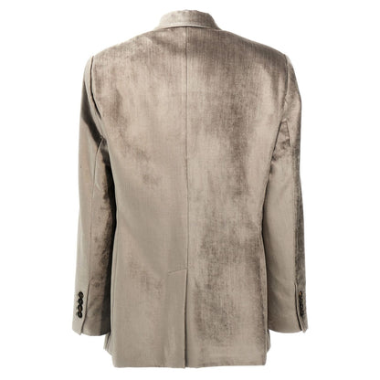 Brunello Cucinelli Gray Cotton Blazer