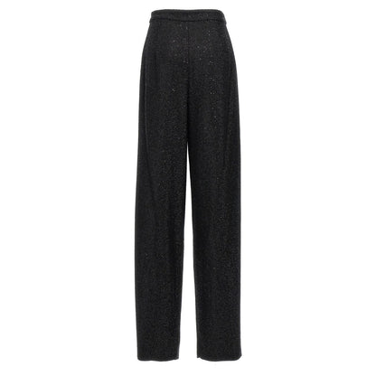 Max Mara Black Viscose Dress Pants