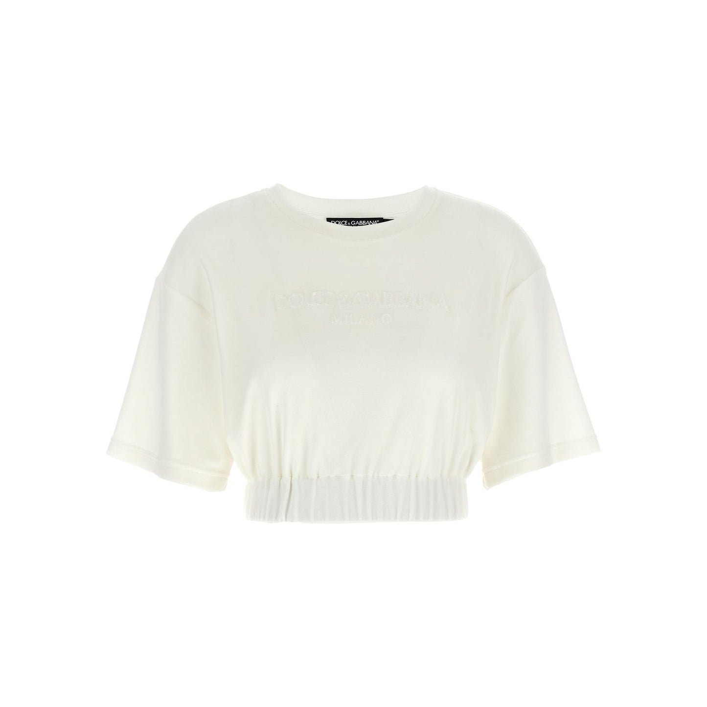 Dolce & Gabbana White Cotton T-Shirt