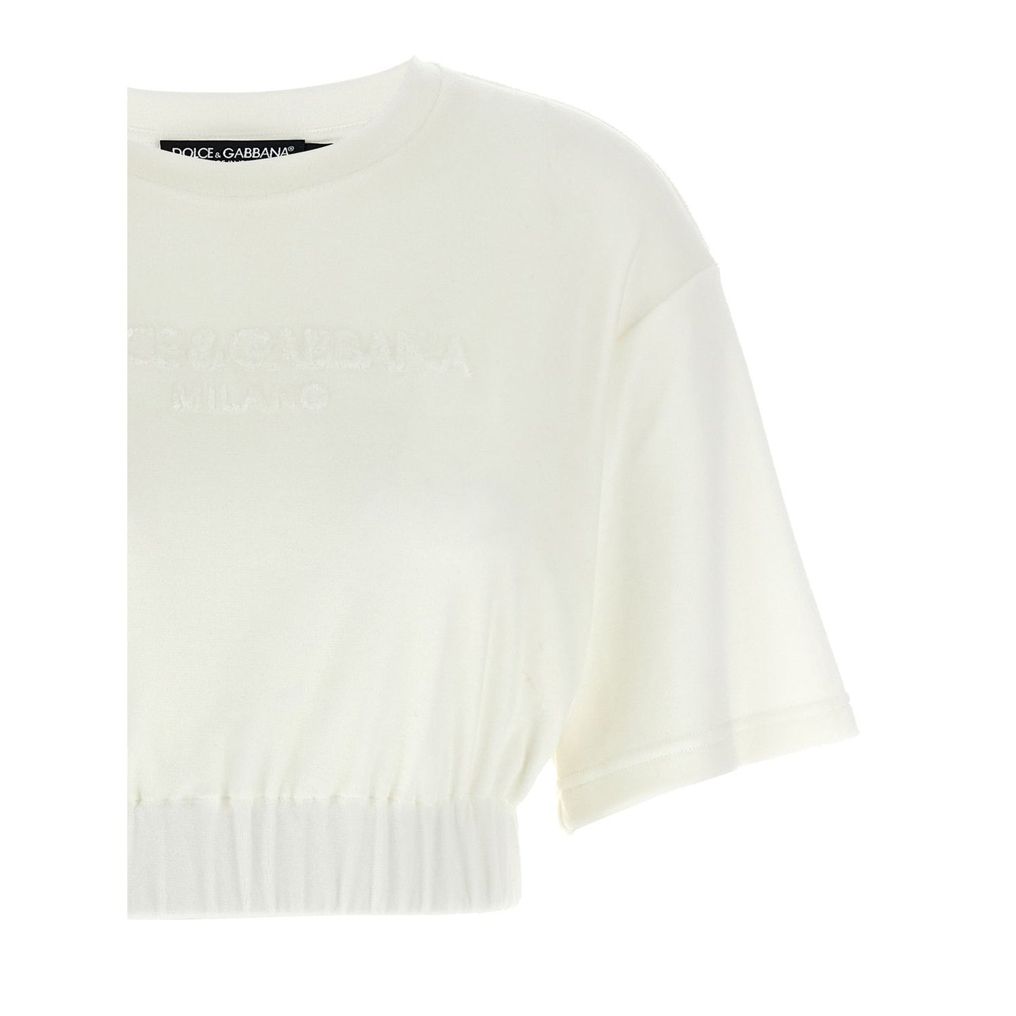 Dolce & Gabbana White Cotton T-Shirt