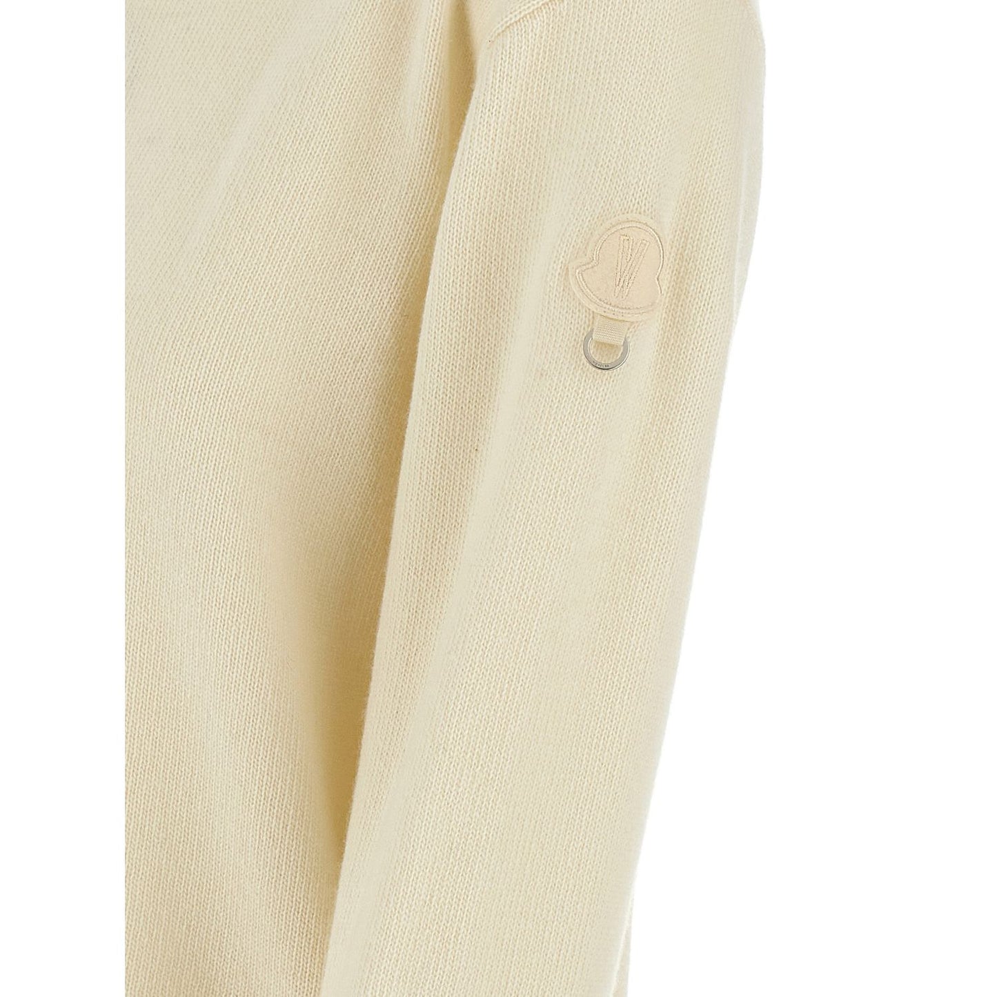 MONCLER GENIUS White Wool Cardigan