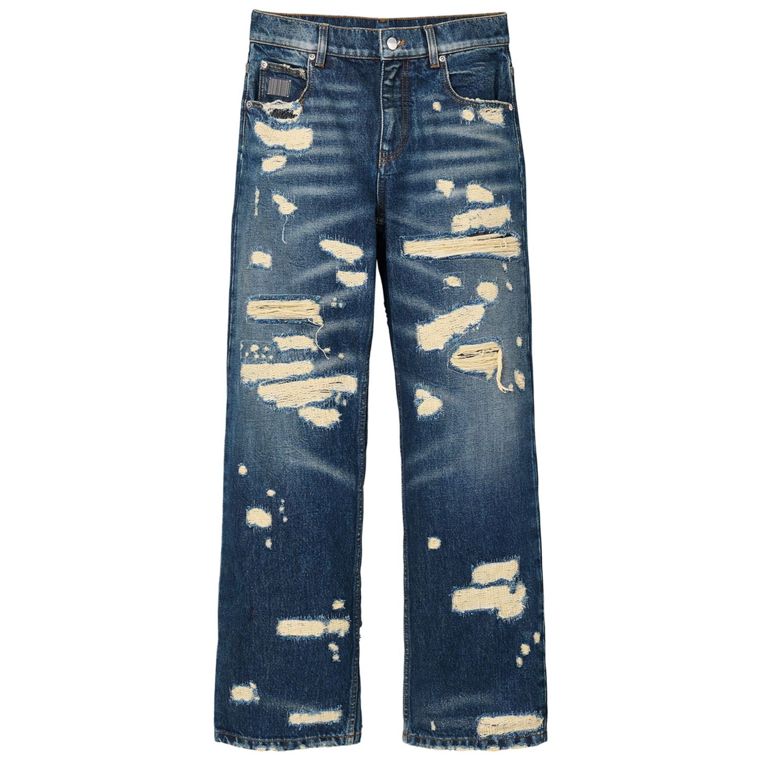 Marc Jacobs Blue Cotton Straight-Leg Jeans