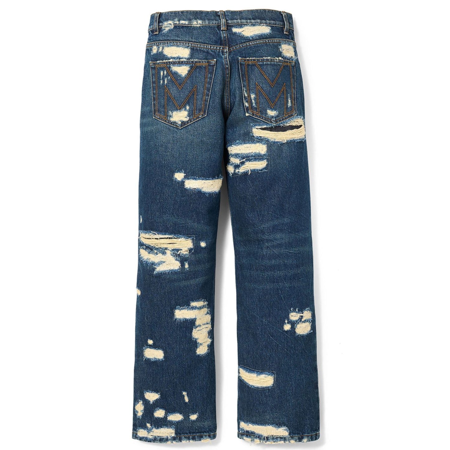 Marc Jacobs Blue Cotton Straight-Leg Jeans