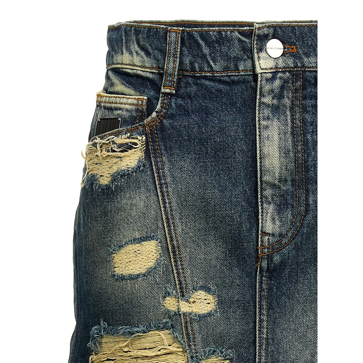 Marc Jacobs Blue Cotton Long Skirt