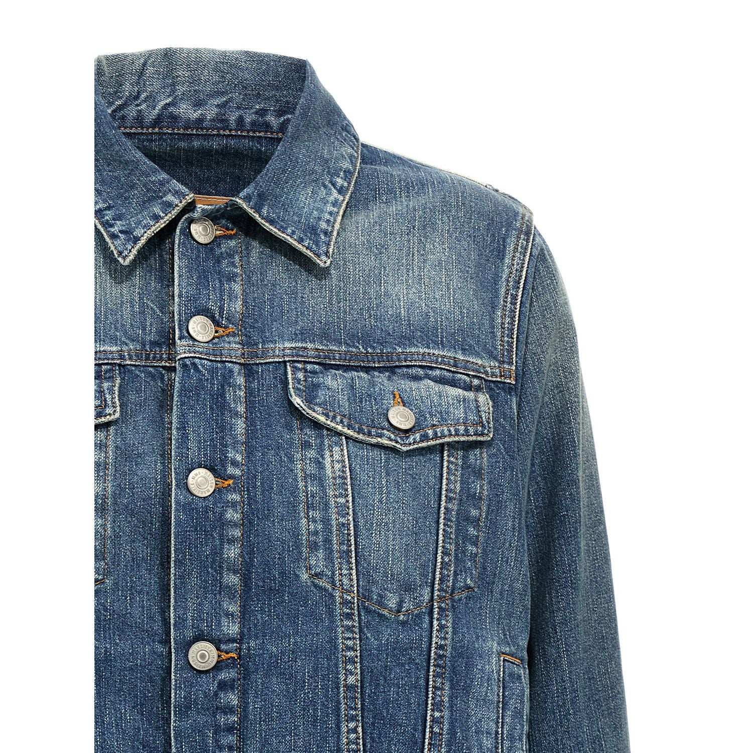 MM6 Maison Margiela Blue Cotton Denim Jacket