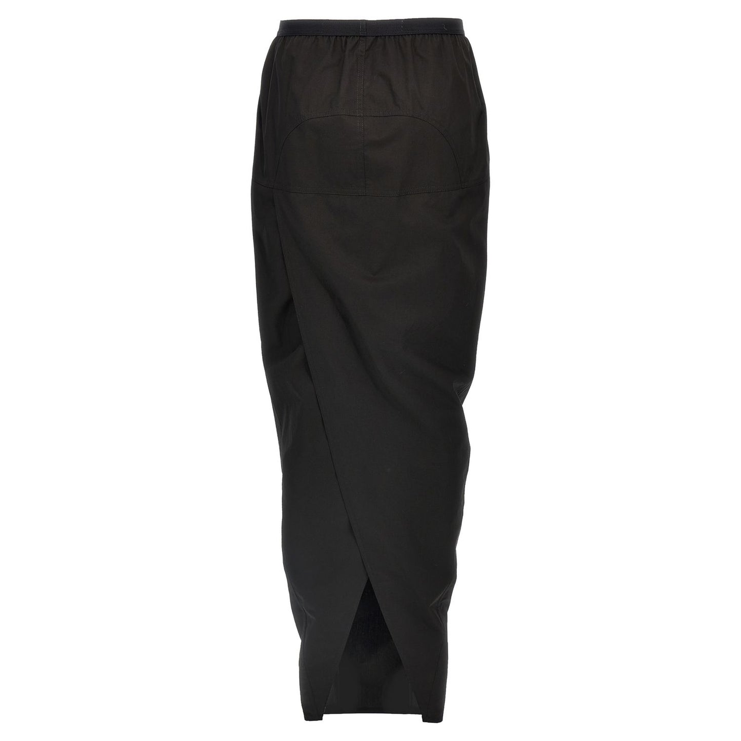 Rick Owens Black Cotton Mini Skirt