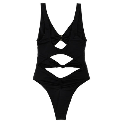 Elisabetta Franchi Black Polyamide One-Piece Swimsuit
