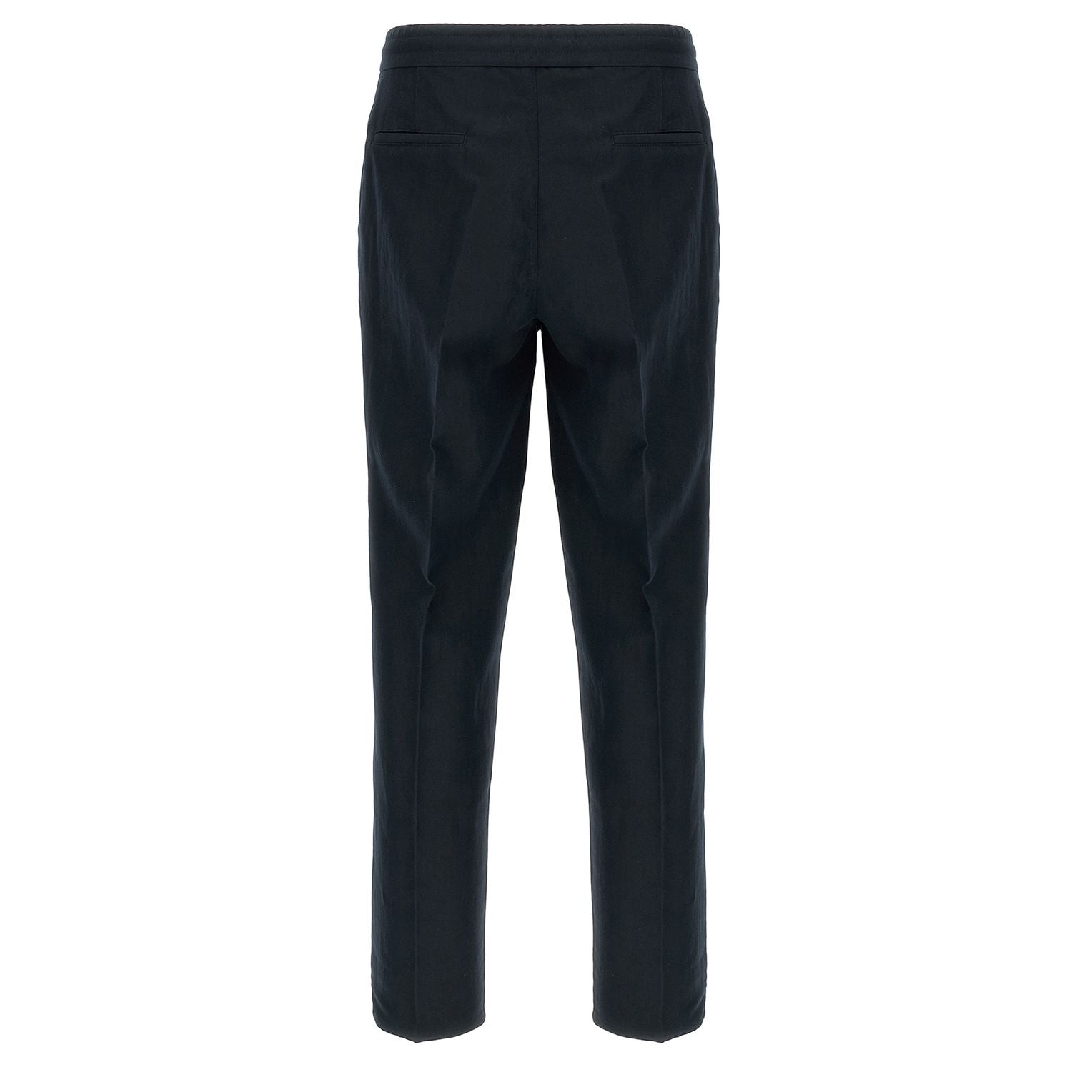 Brunello Cucinelli Blue Linen Casual Pants