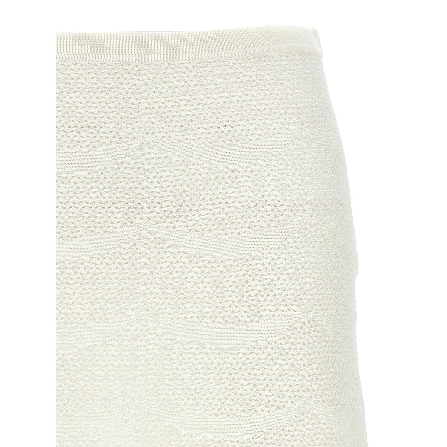 Tom Ford White Cotton Long Skirt