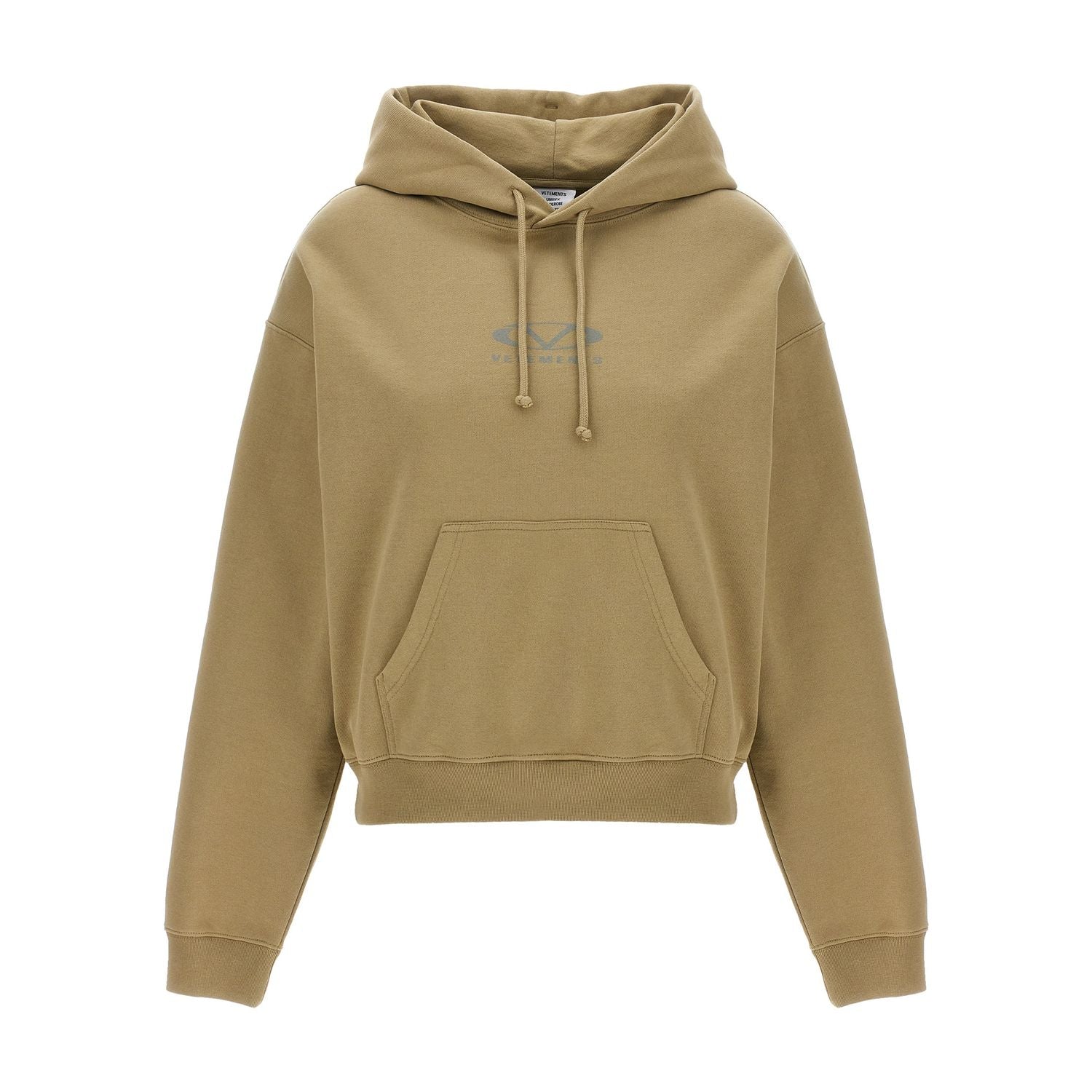 Vetements Beige Cotton Hoodie